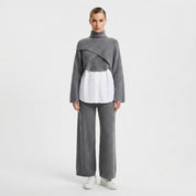 Élodie Perry | Ensemble en maille 3 pièces facile à porter pour femme