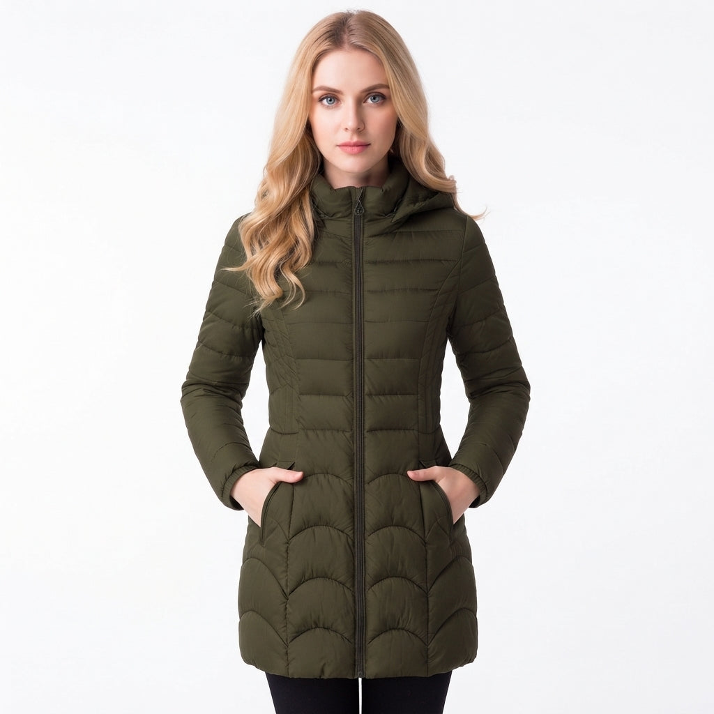 Emma Thomas | Manteau doudoune matelassé à capuche
