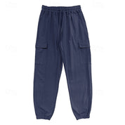 Curtis Hayward | Relaxed Cargo Trousers in Navy Blue