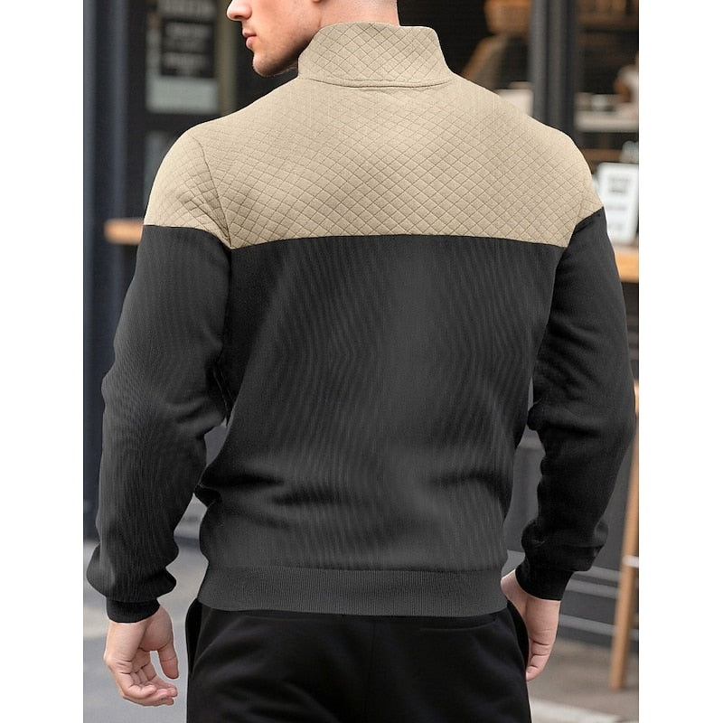 Theodore Ashfield | Textured Quarter-Zip Sweatshirt
