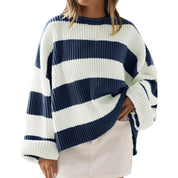 Sophie Lewis | Striped Batwing Sleeve Knit Sweater