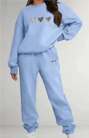 Grace Sullivan | Love Heart Print Tracksuit Set