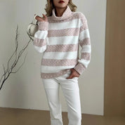 Charlotte Hughes | Chenille Turtleneck Knit Sweater