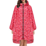 Cecily Turner | Printed Hooded Rain Poncho | Waterproof Statement Coat