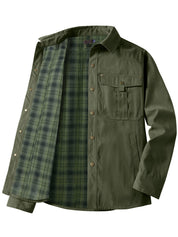 Jack Smith | Plaid-Lined Flannel Shirt Jacket