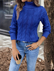 Fenella Sutherland | Cozy Cable-Knit Turtleneck Sweater