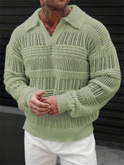 Marcus Whitmore | Pull polo en maille crochetée
