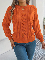 Eleanor Davies | Cable-Knit Textured Sweater