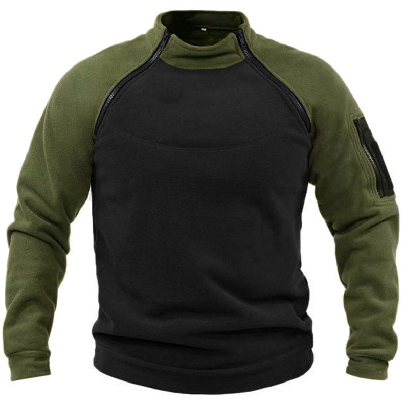 Lucas Pemberley | Stand Collar Fleece Pullover Sweater