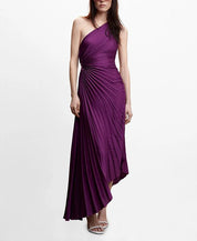 Seraphina Laurent | Pleated One-Shoulder Maxi Dress