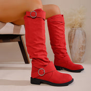 Charlotte Evans | Bottes western plissées montantes