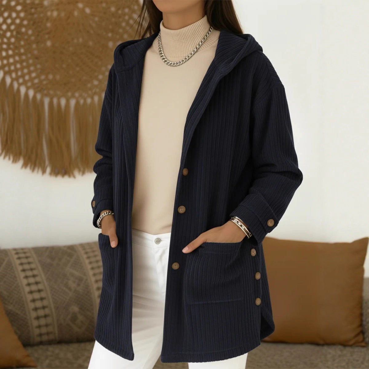 Eleanor Scott | Hooded Corduroy Jacket