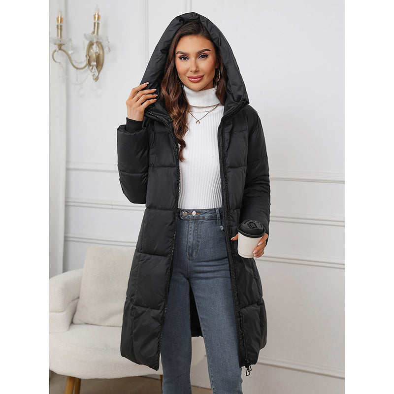 Victoria Edwards | Mid-Length Hooded Puffer Coat