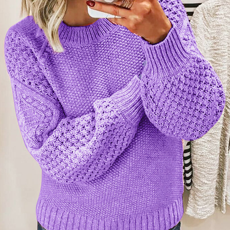 Cecily Wright | Pull en maille épaisse à manches ballon