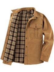 Jack Smith | Plaid-Lined Flannel Shirt Jacket
