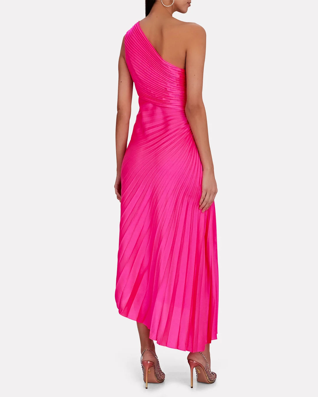 Seraphina Laurent | Pleated One-Shoulder Maxi Dress