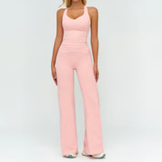 Paloma Whitmore | Wide-Leg Sportswear Set with Tank Top