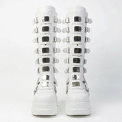 Freya Cooper | Bottes à plateforme et boucle métallique montant jusqu’au genou