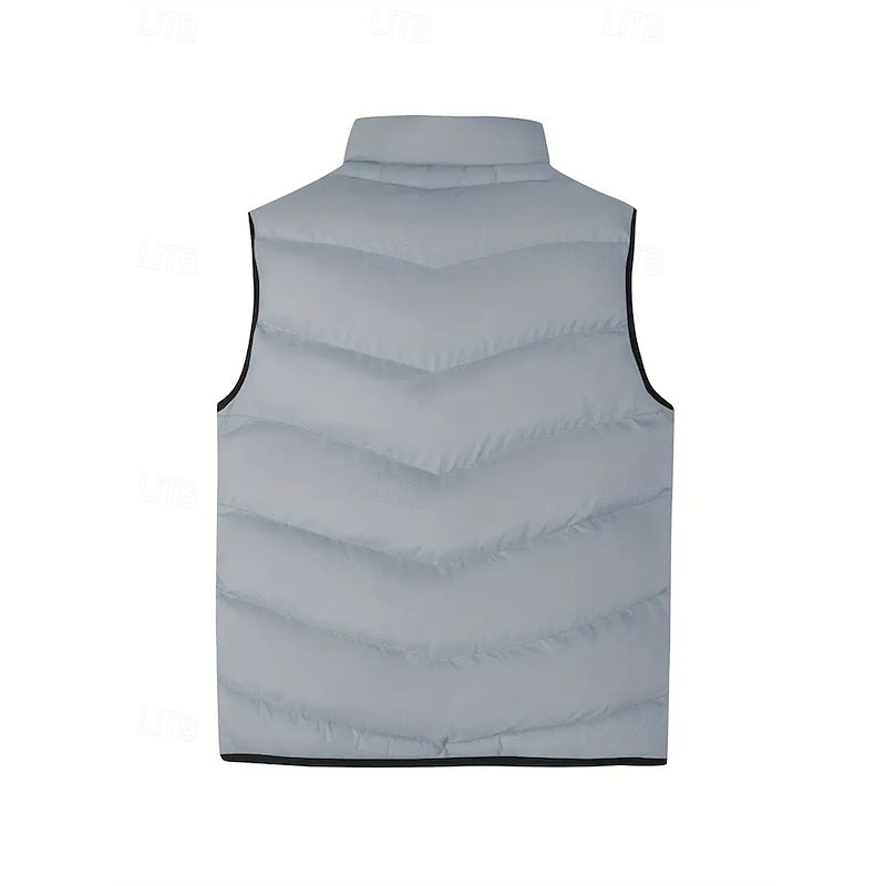 Foster | Quilted Padded Gilet in Rich Crimson
