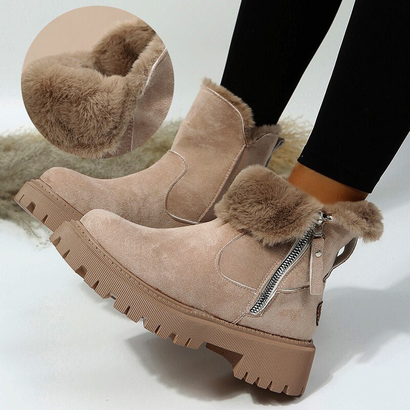 Sophie Bellamy | Bottes d’hiver en fausse fourrure – Le luxe chaleureux au quotidien