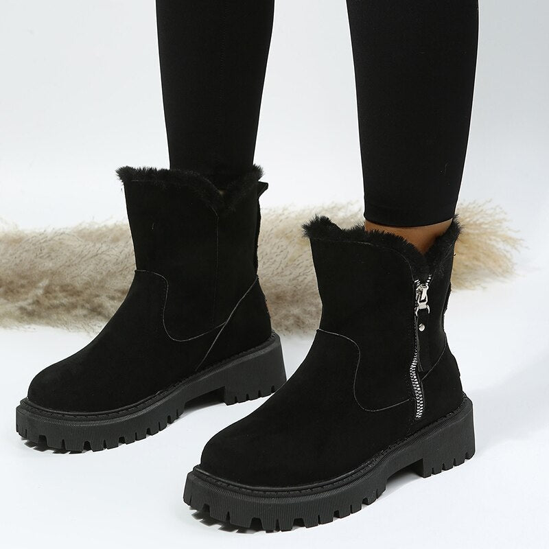 Sophie Bellamy | Bottes d’hiver en fausse fourrure – Le luxe chaleureux au quotidien