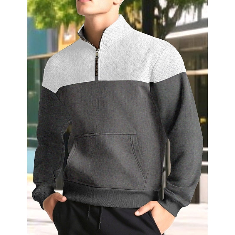 Theodore Ashfield | Textured Quarter-Zip Sweatshirt