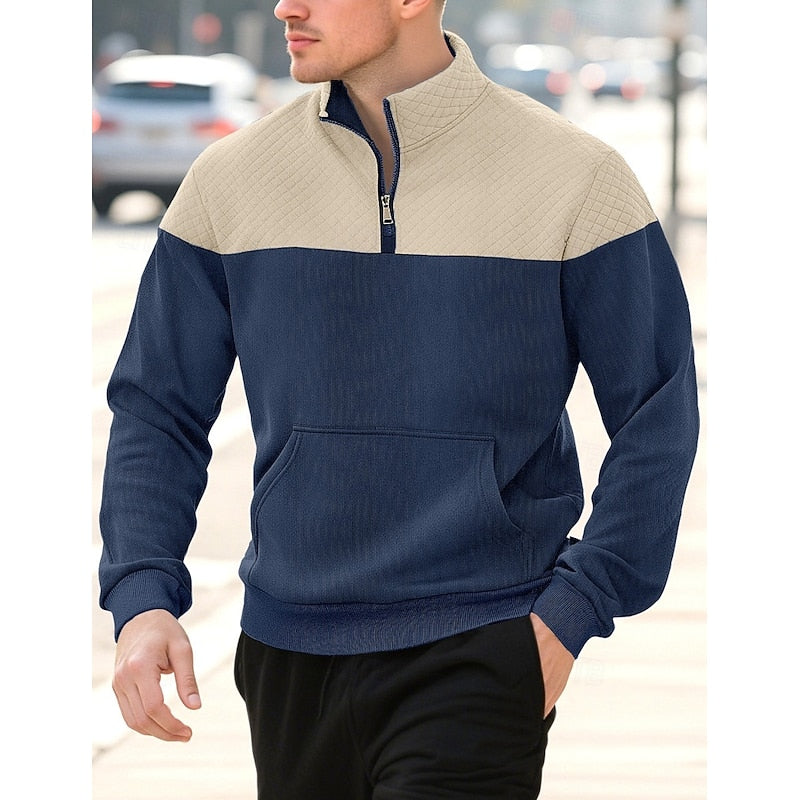Theodore Ashfield | Textured Quarter-Zip Sweatshirt