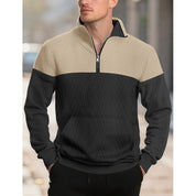 Theodore Ashfield | Textured Quarter-Zip Sweatshirt