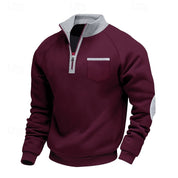 Callum Sandford | Quarter-Zip Colour Block Pullover