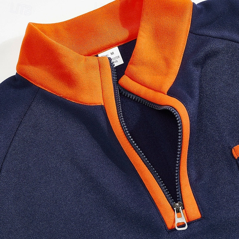 Callum Sandford | Quarter-Zip Colour Block Pullover