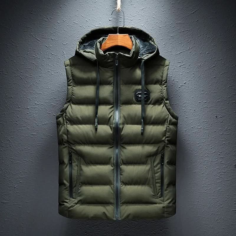 James Alderton | Gilet matelassé à capuche Adonis | Chaleur isolante
