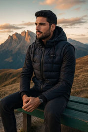 James Alderton | Gilet matelassé à capuche Adonis | Chaleur isolante