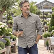 Graham Walker | Cotton Utility Shirt With Chest Pockets For Men