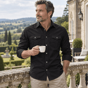 Graham Walker | Cotton Utility Shirt With Chest Pockets For Men