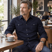 Graham Walker | Cotton Utility Shirt With Chest Pockets For Men