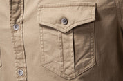 Graham Walker | Cotton Utility Shirt With Chest Pockets For Men