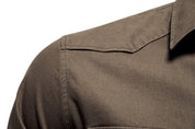 Graham Walker | Cotton Utility Shirt With Chest Pockets For Men