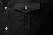 Graham Walker | Cotton Utility Shirt With Chest Pockets For Men