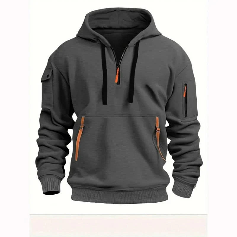 Oscar Fleming | Sweat à capuche Artemis haut de gamme à demi-zip