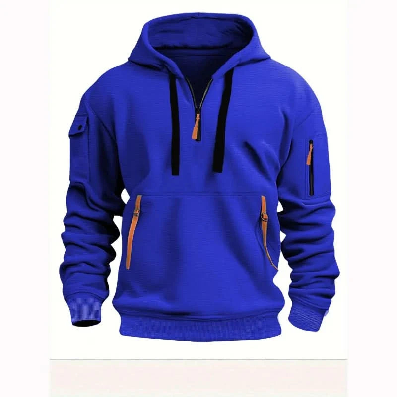 Oscar Fleming | Sweat à capuche Artemis haut de gamme à demi-zip