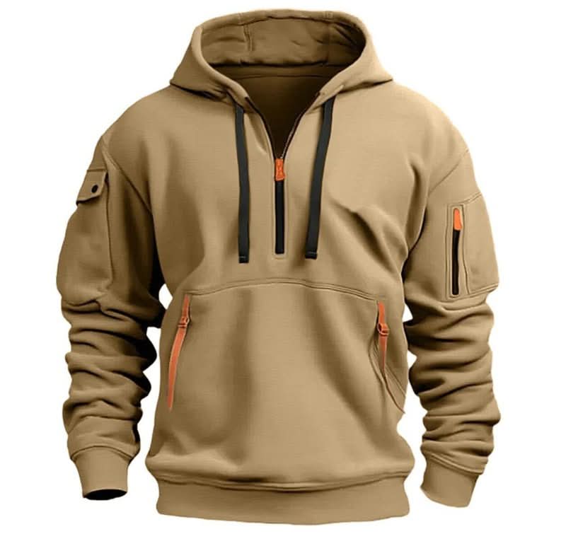 Oscar Fleming | Sweat à capuche Artemis haut de gamme à demi-zip
