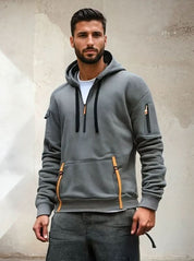 Oscar Fleming | Sweat à capuche Artemis haut de gamme à demi-zip