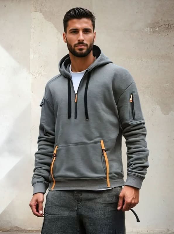Oscar Fleming | Sweat à capuche Artemis haut de gamme à demi-zip