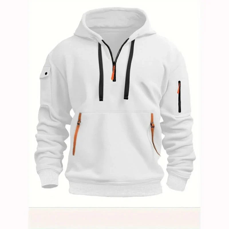 Oscar Fleming | Sweat à capuche Artemis haut de gamme à demi-zip
