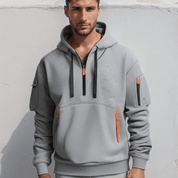 Oscar Fleming | Sweat à capuche Artemis haut de gamme à demi-zip