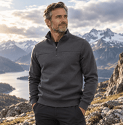 Nathaniel Sutcliffe | Cotton-Rich Quarter-Zip Sweater For Men