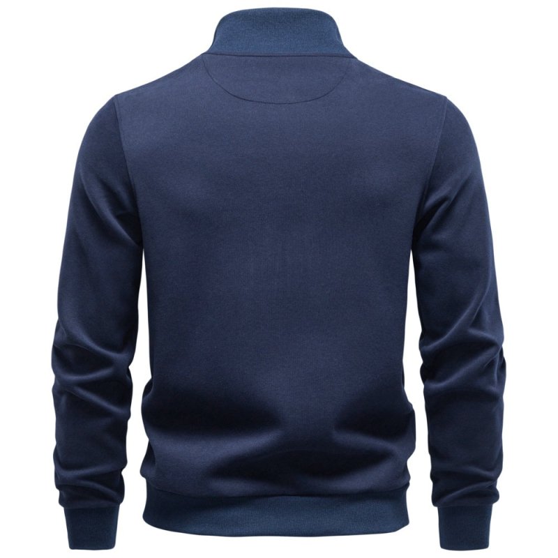 Nathaniel Sutcliffe | Cotton-Rich Quarter-Zip Sweater For Men