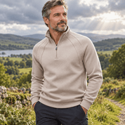 Percy Sandford | Cotton Quarter-Zip Sweater