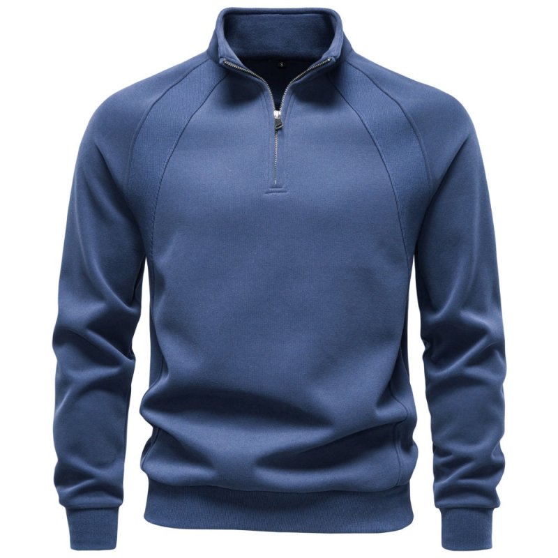 Percy Sandford | Cotton Quarter-Zip Sweater