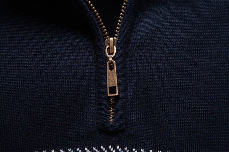 Malcolm Ferris | Quarter-Zip Cotton Sweater For Men